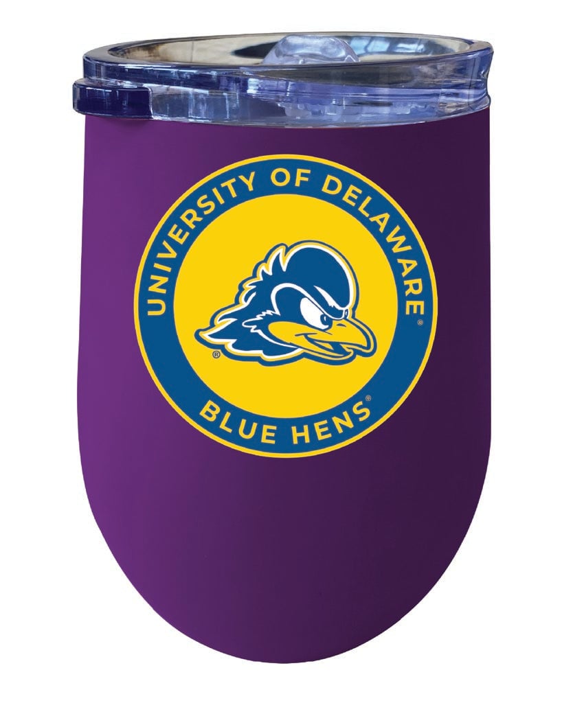 Delaware Blue Hens 12 oz Insulated Wine Stainless Steel Tumbler Officially Licensed Collegiate Product Image 1