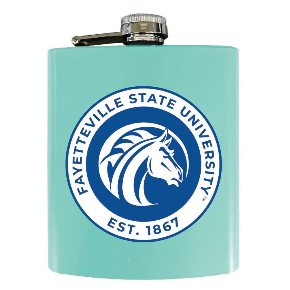 Fayetteville State University 7 oz Steel Flask Matte Finish Officially Licensed Collegiate Product Image 2