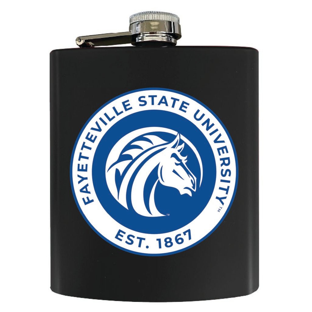 Fayetteville State University 7 oz Steel Flask Matte Finish Officially Licensed Collegiate Product Image 3