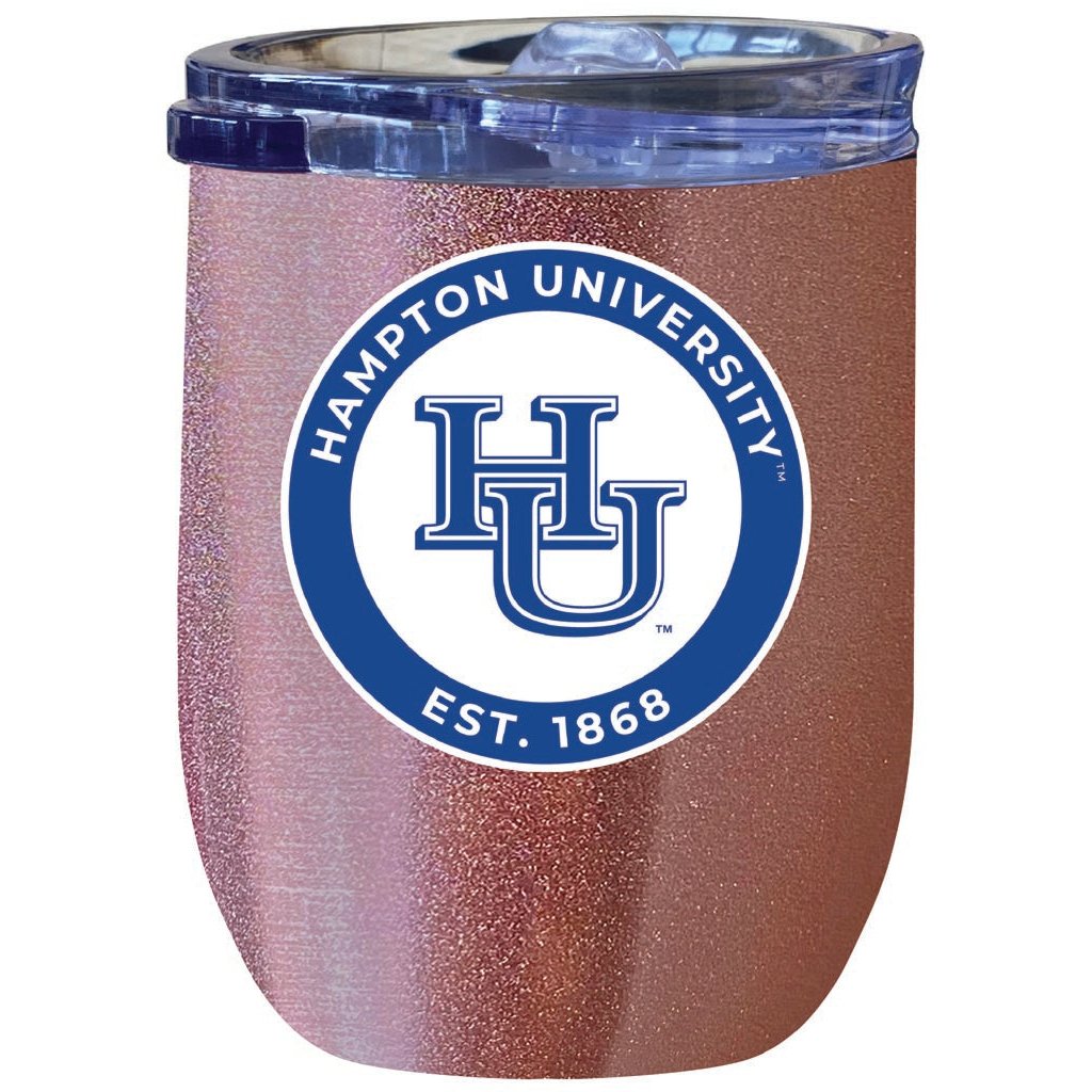 Hampton University 12 oz Insulated Wine Stainless Steel Tumbler Officially Licensed Collegiate Product Image 1