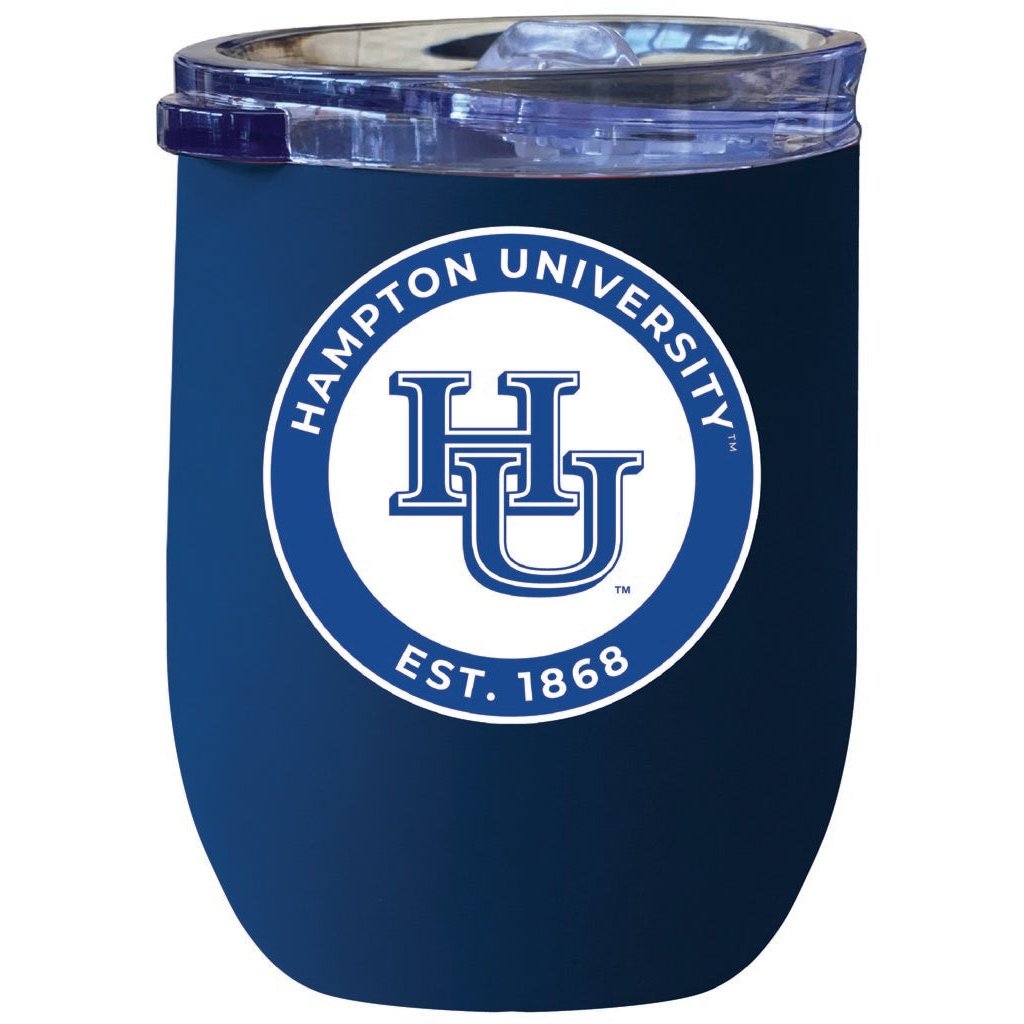 Hampton University 12 oz Insulated Wine Stainless Steel Tumbler Officially Licensed Collegiate Product Image 2