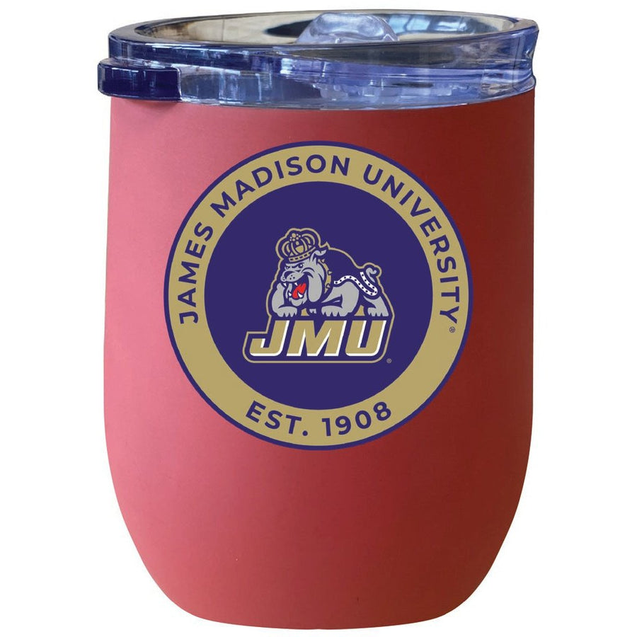 James Madison Dukes 12 oz Insulated Wine Stainless Steel Tumbler Officially Licensed Collegiate Product Image 1