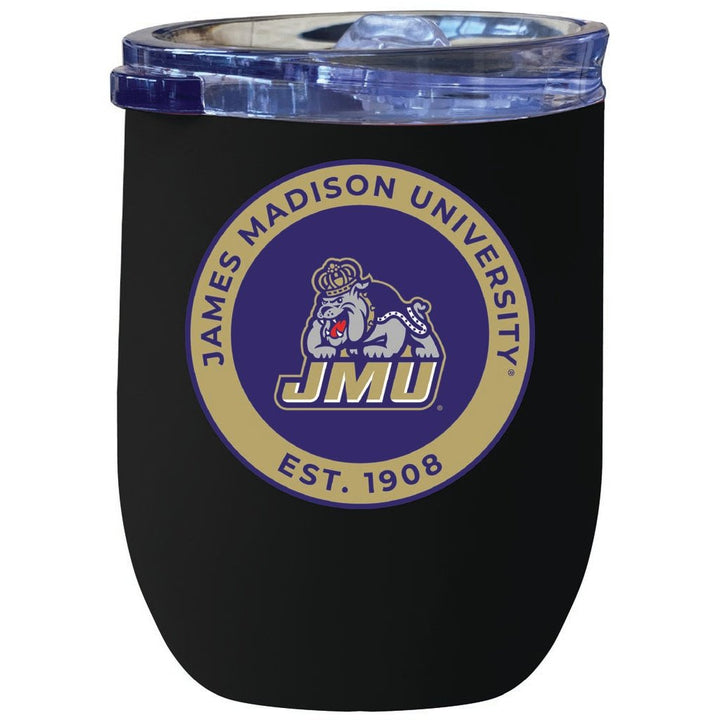 James Madison Dukes 12 oz Insulated Wine Stainless Steel Tumbler Officially Licensed Collegiate Product Image 3