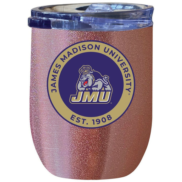 James Madison Dukes 12 oz Insulated Wine Stainless Steel Tumbler Officially Licensed Collegiate Product Image 4