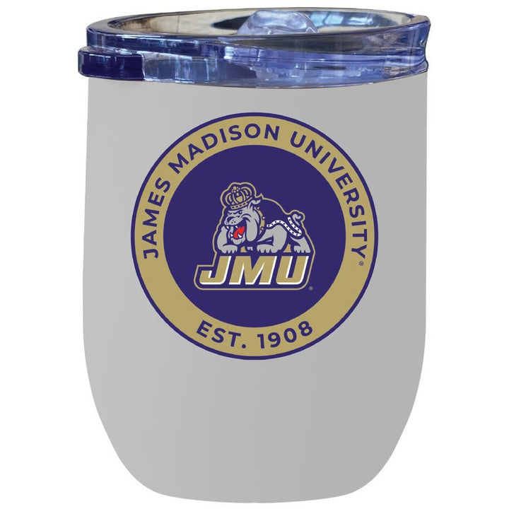 James Madison Dukes 12 oz Insulated Wine Stainless Steel Tumbler Officially Licensed Collegiate Product Image 4