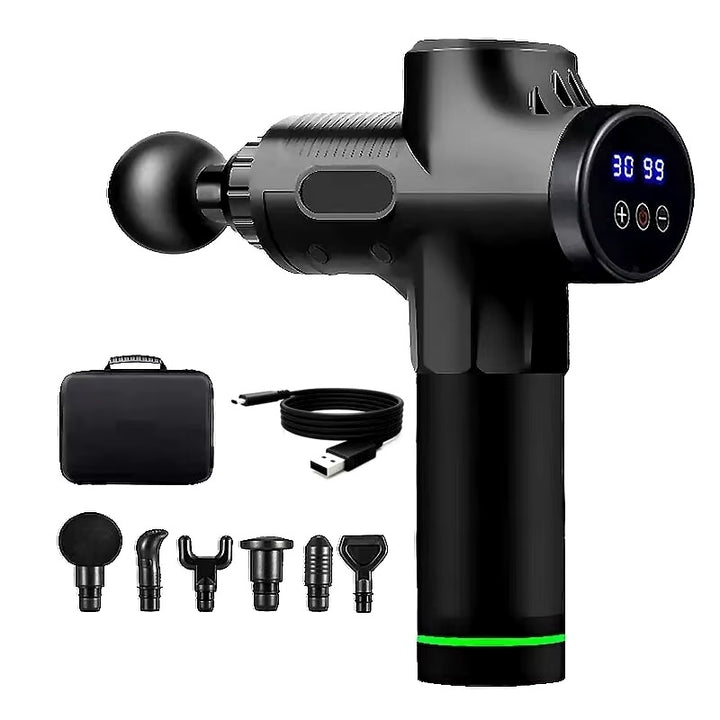 Professional Massage Gun with LCD Display - 99 Adjustable Levels for Deep Tissue Relief Image 1