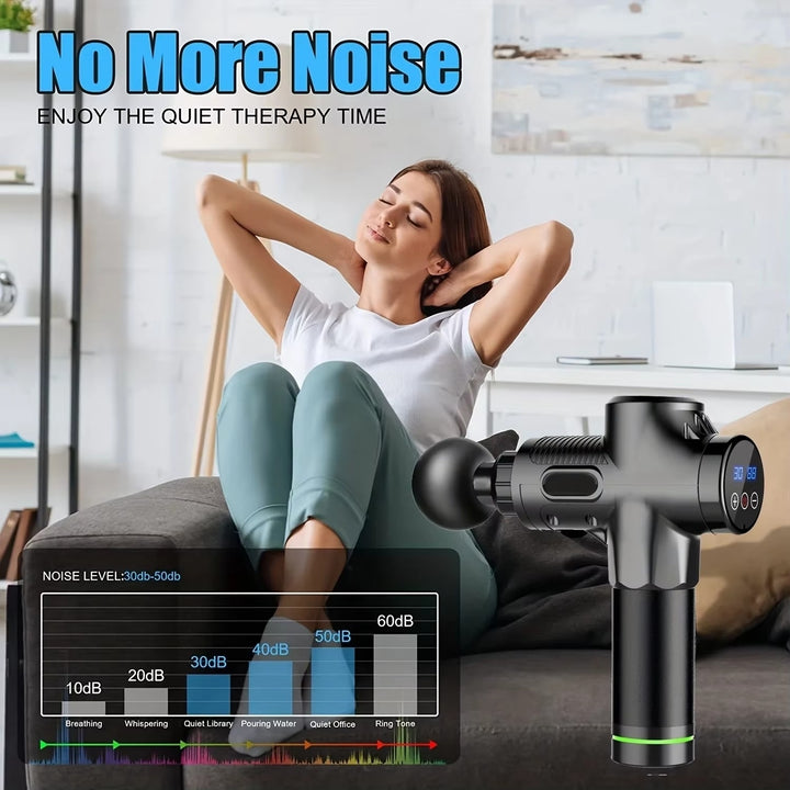 Professional Massage Gun with LCD Display - 99 Adjustable Levels for Deep Tissue Relief Image 4