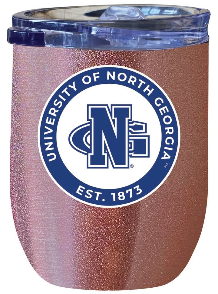 North Georgia Nighthawks 12 oz Insulated Wine Stainless Steel Tumbler Officially Licensed Collegiate Product Image 1