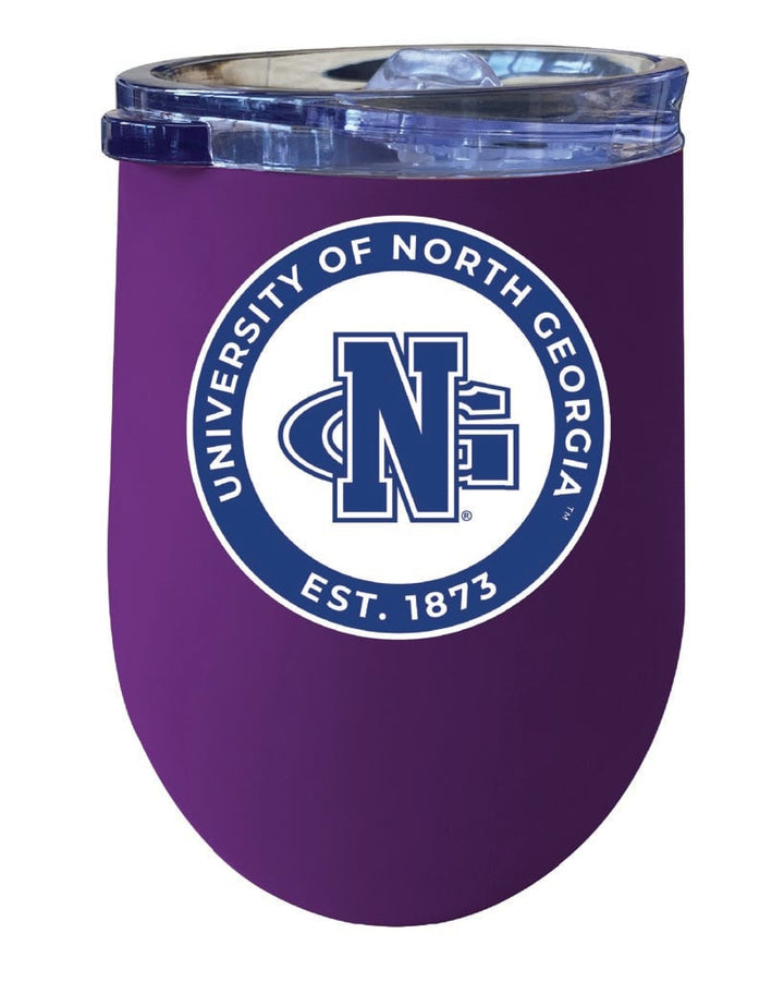 North Georgia Nighthawks 12 oz Insulated Wine Stainless Steel Tumbler Officially Licensed Collegiate Product Image 4