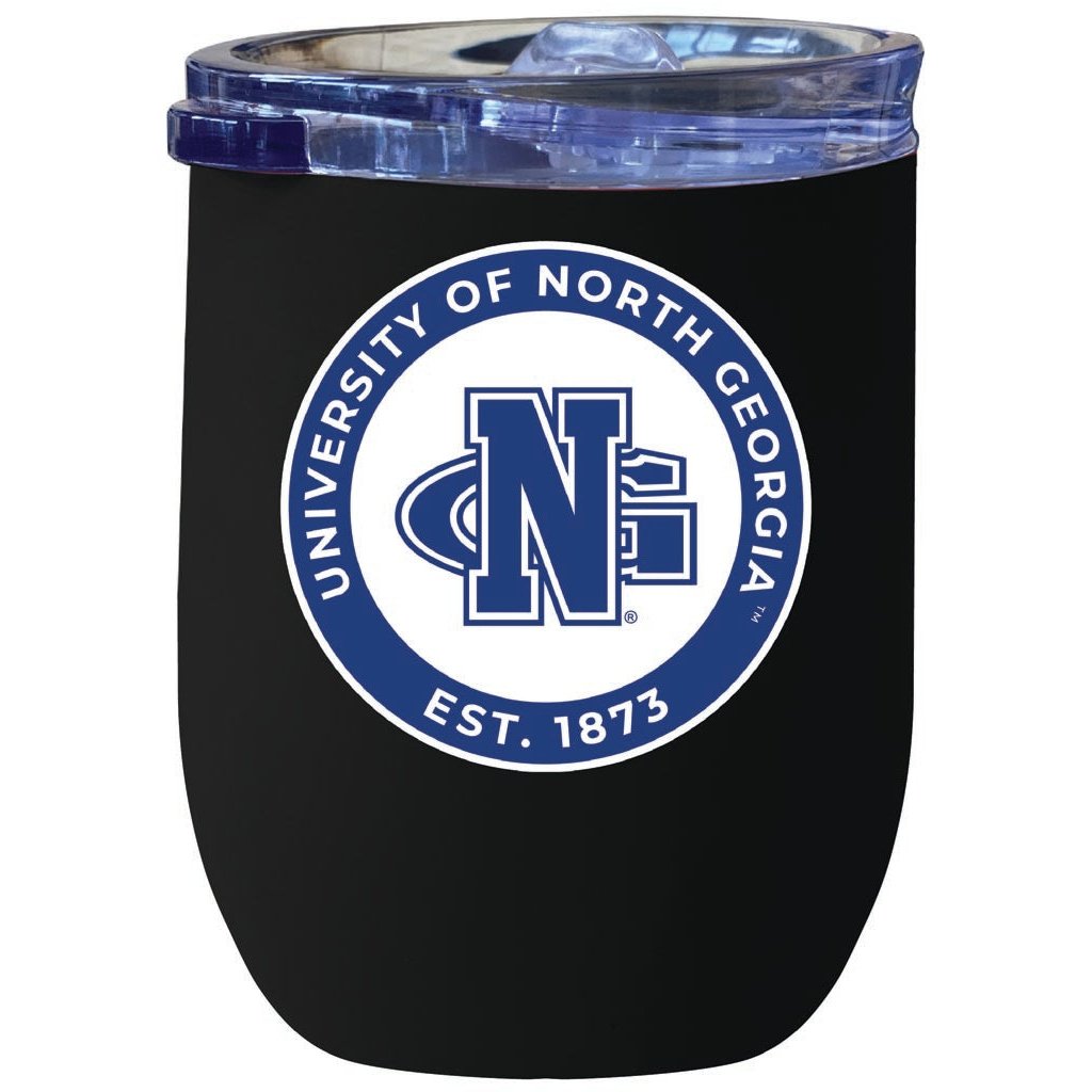 North Georgia Nighthawks 12 oz Insulated Wine Stainless Steel Tumbler Officially Licensed Collegiate Product Image 1