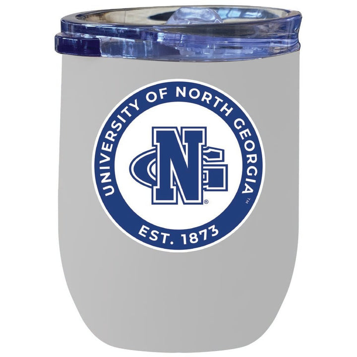 North Georgia Nighthawks 12 oz Insulated Wine Stainless Steel Tumbler Officially Licensed Collegiate Product Image 6