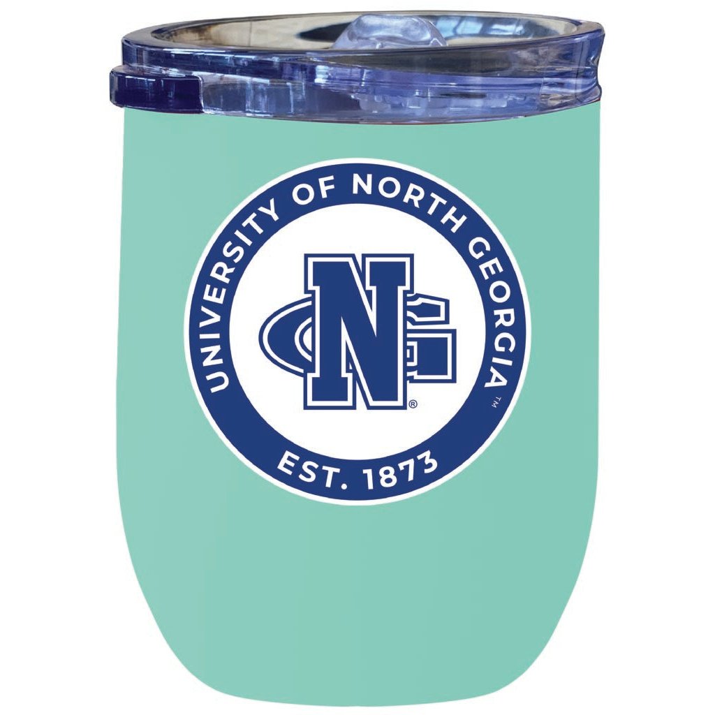 North Georgia Nighthawks 12 oz Insulated Wine Stainless Steel Tumbler Officially Licensed Collegiate Product Image 7