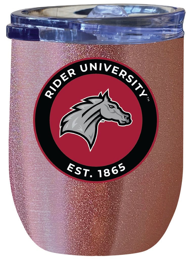 Rider University Broncs 12 oz Insulated Wine Stainless Steel Tumbler Officially Licensed Collegiate Product Image 1