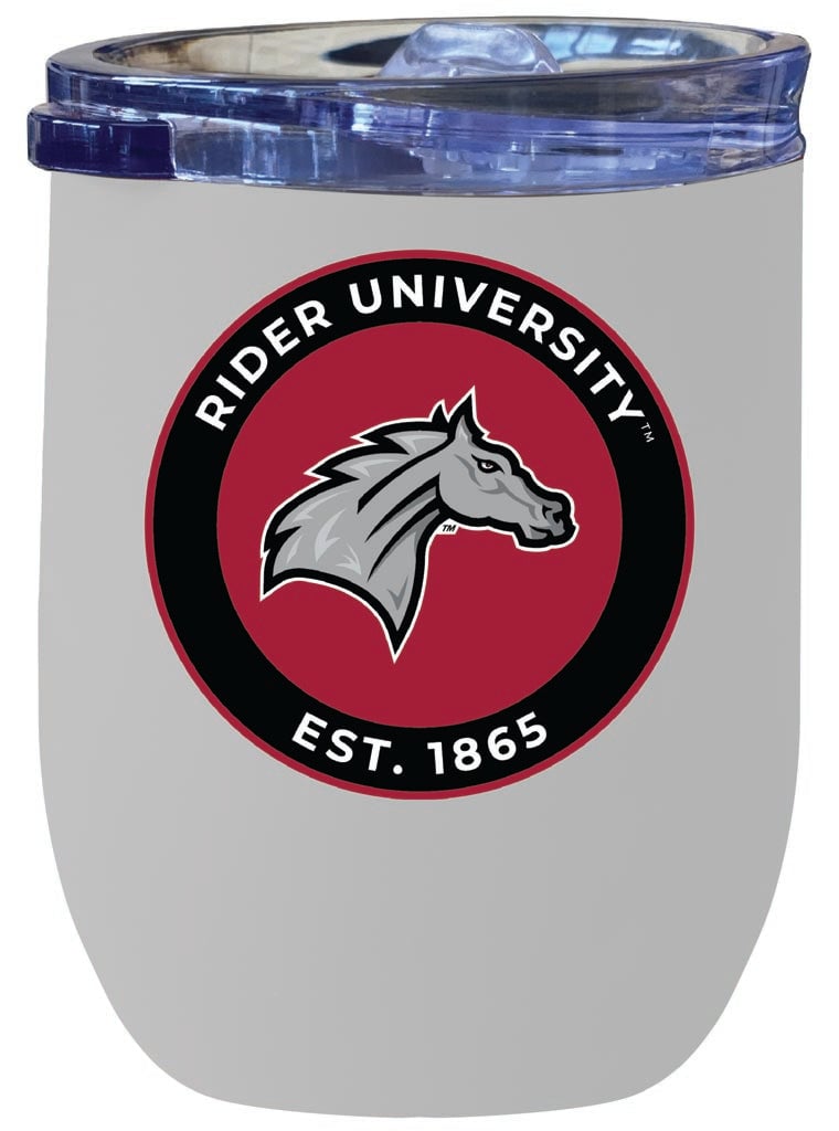 Rider University Broncs 12 oz Insulated Wine Stainless Steel Tumbler Officially Licensed Collegiate Product Image 2