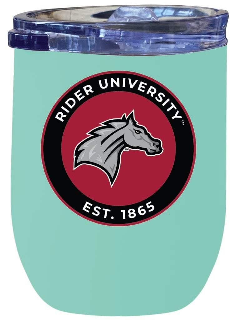 Rider University Broncs 12 oz Insulated Wine Stainless Steel Tumbler Officially Licensed Collegiate Product Image 4