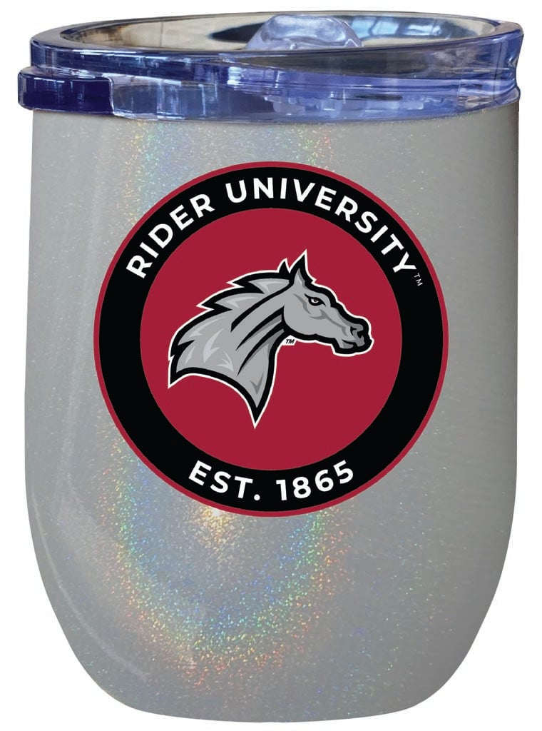 Rider University Broncs 12 oz Insulated Wine Stainless Steel Tumbler Officially Licensed Collegiate Product Image 4