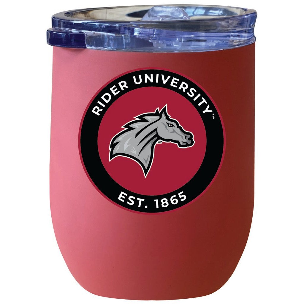 Rider University Broncs 12 oz Insulated Wine Stainless Steel Tumbler Officially Licensed Collegiate Product Image 8