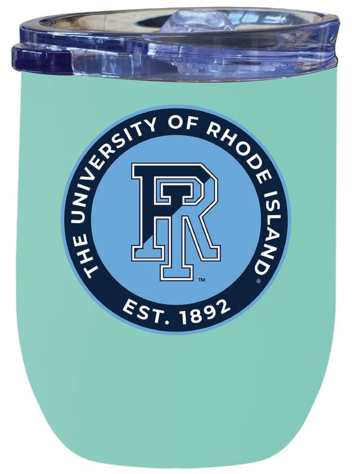 Rhode Island University 12 oz Insulated Wine Stainless Steel Tumbler Officially Licensed Collegiate Product Image 2