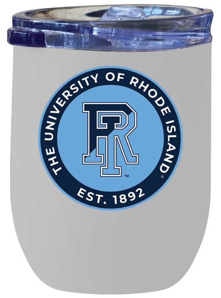 Rhode Island University 12 oz Insulated Wine Stainless Steel Tumbler Officially Licensed Collegiate Product Image 3