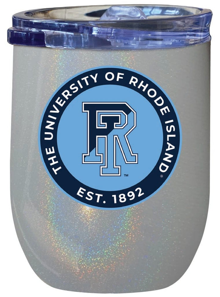 Rhode Island University 12 oz Insulated Wine Stainless Steel Tumbler Officially Licensed Collegiate Product Image 4