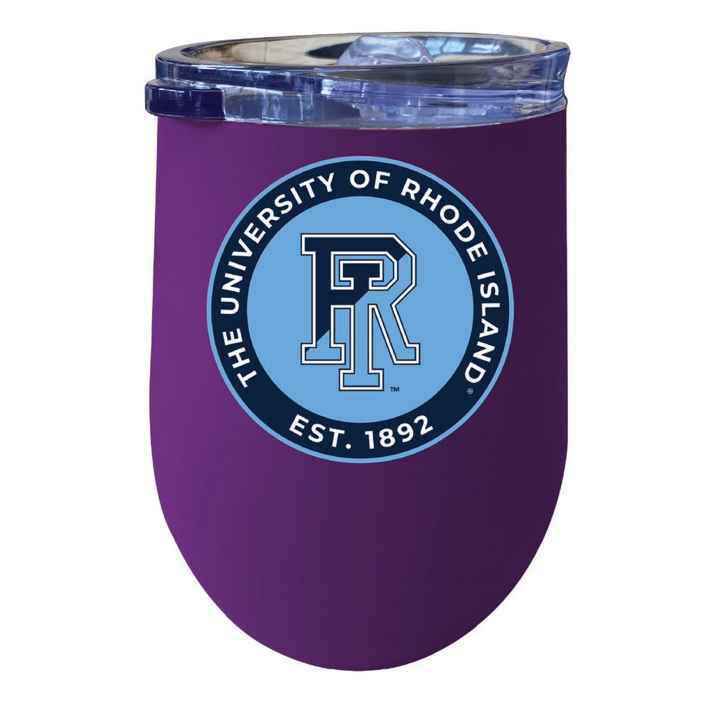 Rhode Island University 12 oz Insulated Wine Stainless Steel Tumbler Officially Licensed Collegiate Product Image 8