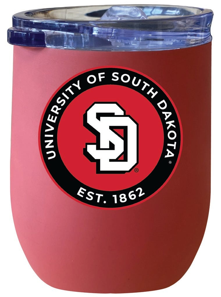 South Dakota Coyotes 12 oz Insulated Wine Stainless Steel Tumbler Officially Licensed Collegiate Product Image 3