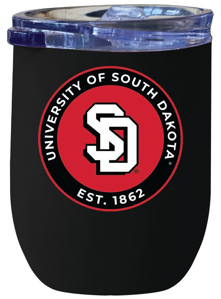 South Dakota Coyotes 12 oz Insulated Wine Stainless Steel Tumbler Officially Licensed Collegiate Product Image 4