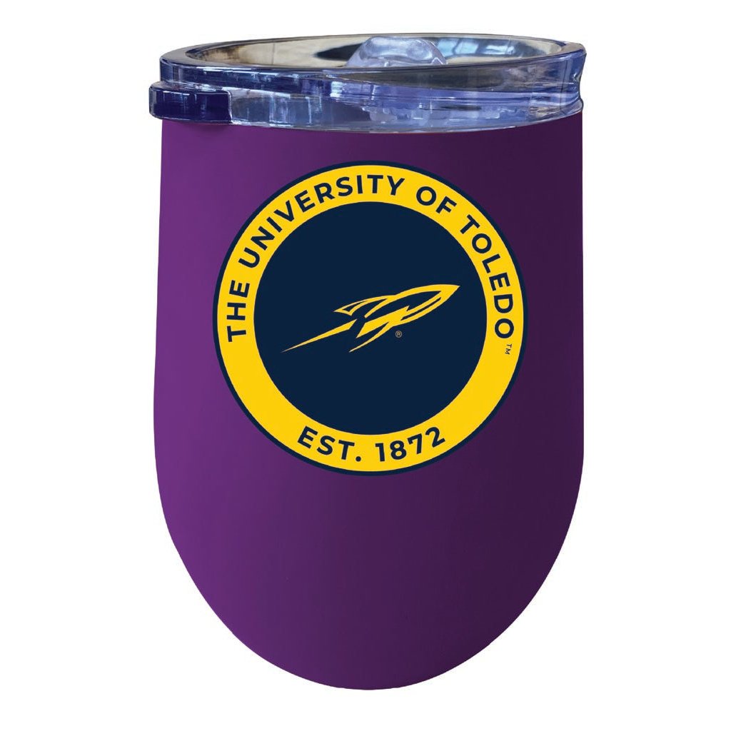 Toledo Rockets 12 oz Insulated Wine Stainless Steel Tumbler Officially Licensed Collegiate Product Image 3