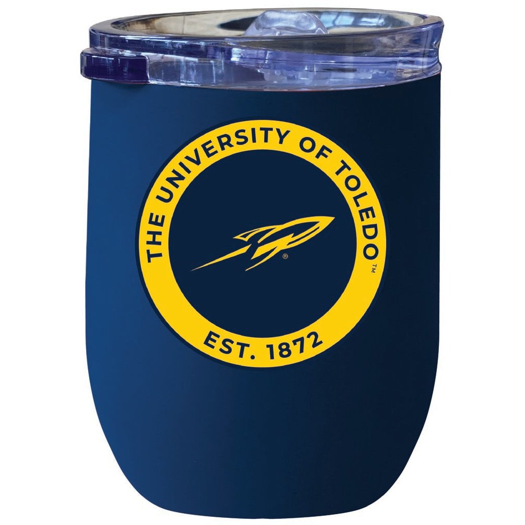 Toledo Rockets 12 oz Insulated Wine Stainless Steel Tumbler Officially Licensed Collegiate Product Image 4