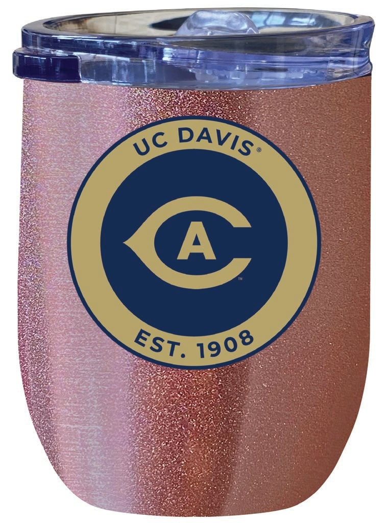 UC Davis Aggies 12 oz Insulated Wine Stainless Steel Tumbler Officially Licensed Collegiate Product Image 1