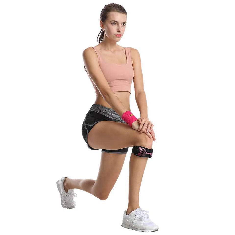 Adjustable Knee Pad Pain Relief Patella Stabilizer Brace for Hiking Running Sports Image 2