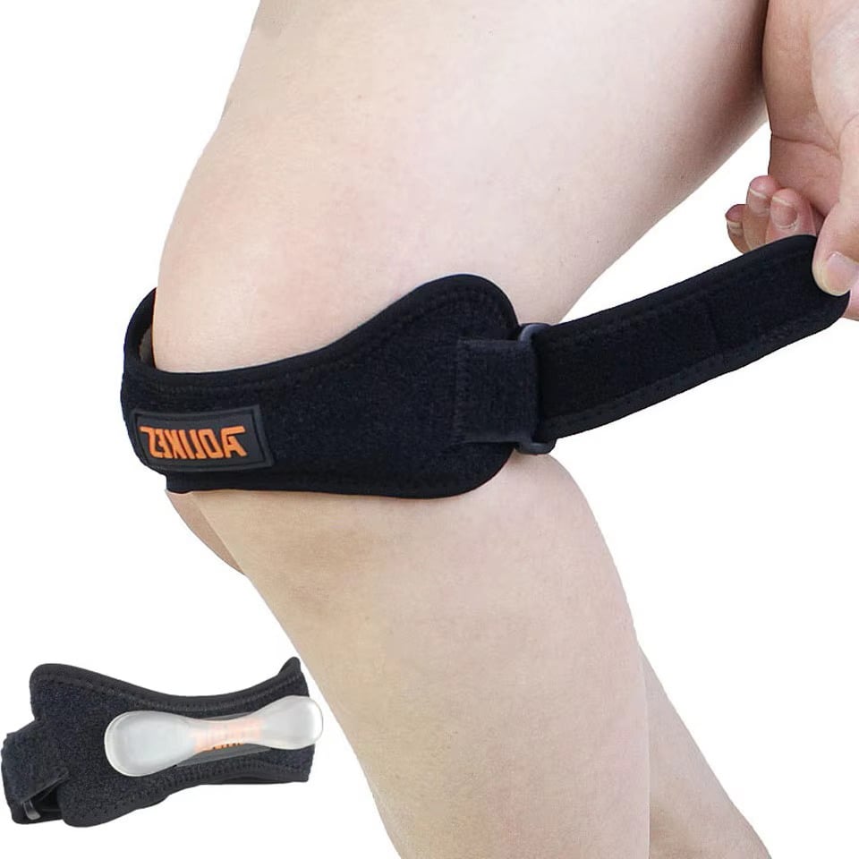 Adjustable Knee Pad Pain Relief Patella Stabilizer Brace for Hiking Running Sports Image 1