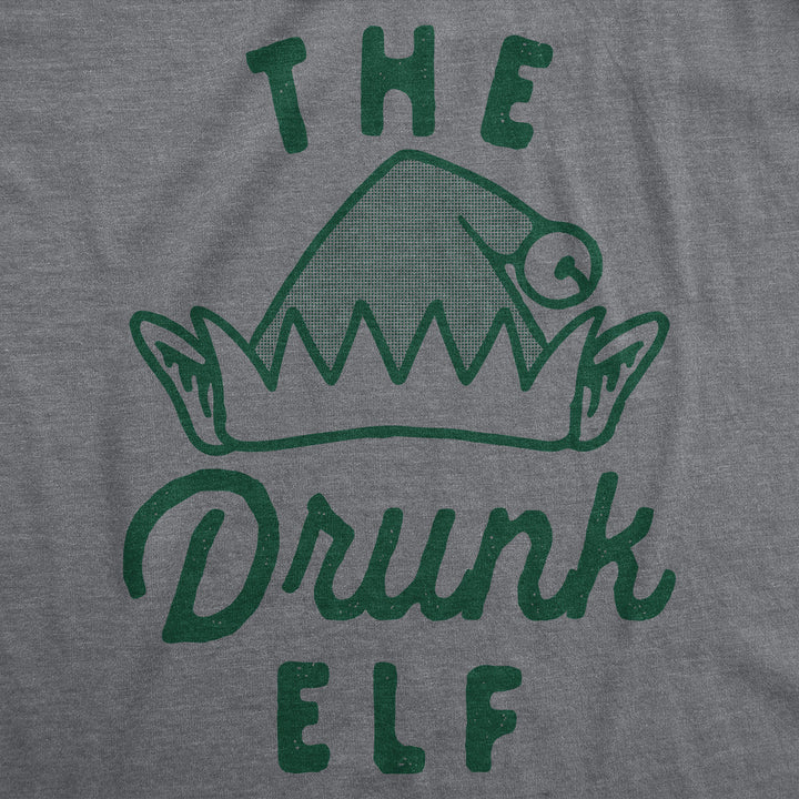 Mens The Drunk Elf T Shirt Funny Xmas Partying Drunken Elves Joke Tee For Guys Image 4