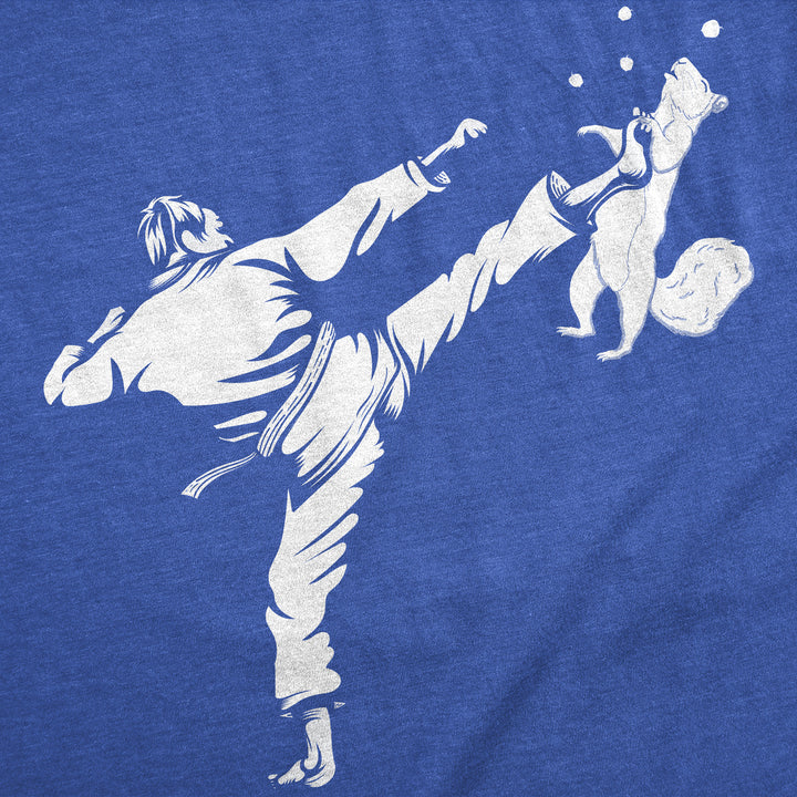 Mens Funny T Shirts Karate Kicked Squirrel Sarcastic Fighting Graphic Tee Image 4