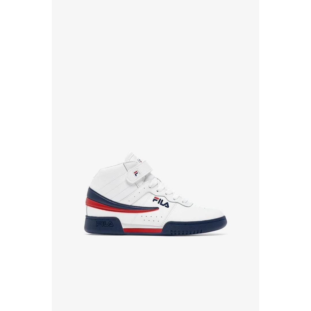 Fila F-13 Kids Sneakers White Navy Red Size Big Kids Stylish Athletic Shoes Image 1