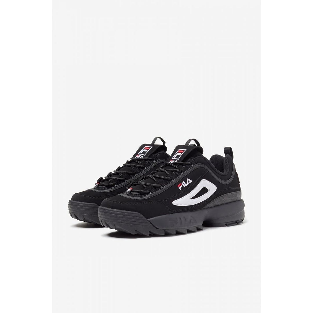 FILA Mens Disruptor 2 Sneaker Black/White/Red - FW01653-018 7.5 BLK/WHT/RED Image 4