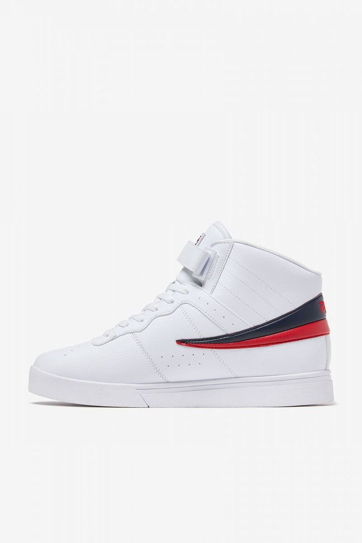 FILA Mens Vulc 13 High Top Sneaker White/Fila Navy/Fila Red - 1SC60526-150 WHT/FNVY/FRED Image 2