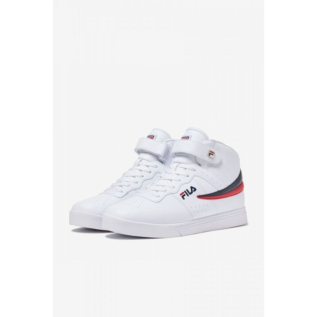 FILA Mens Vulc 13 High Top Sneaker White/Fila Navy/Fila Red - 1SC60526-150 WHT/FNVY/FRED Image 4