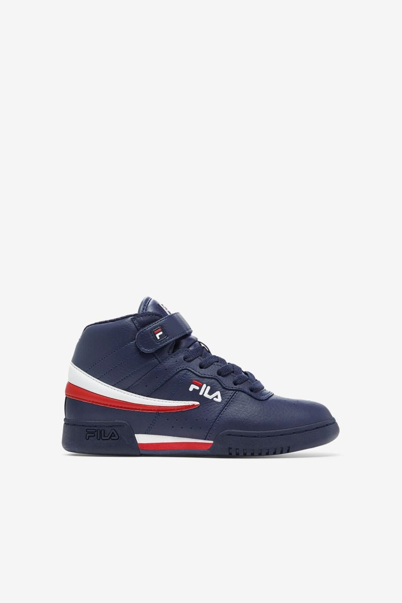 FILA Unisex Kids F-13 High Top Sneaker Fila Navy/White/Red - 3VF80117-460 FNVY/WHT/FRED Image 1