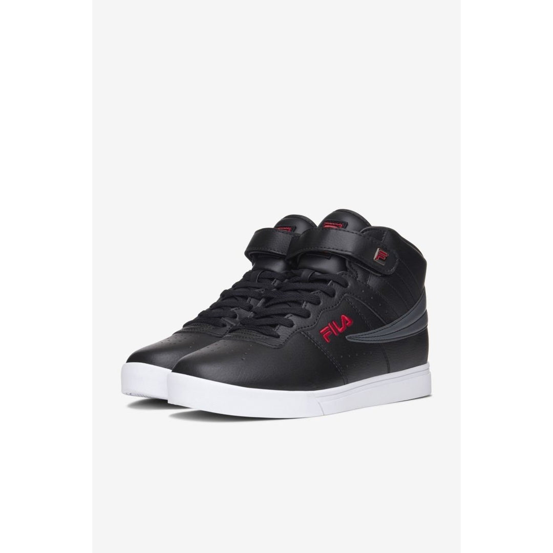 FILA Mens Vulc 13 2D High Top Sneaker Black/White/Fila Red - 1FM01752-014 BLK/WHT/FRED Image 4