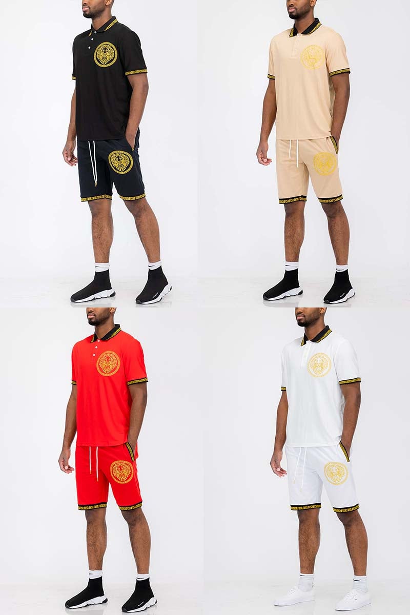 Lion Head Polo Short Set Image 1