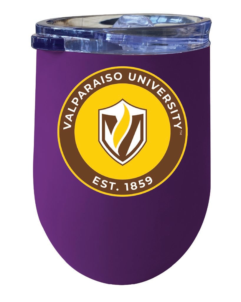 Valparaiso University 12 oz Insulated Wine Stainless Steel Tumbler Officially Licensed Collegiate Product Image 1