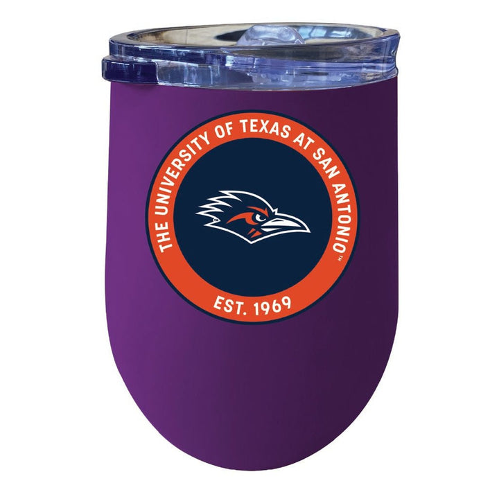 UTSA Road Runners 12 oz Insulated Wine Stainless Steel Tumbler Officially Licensed Collegiate Product Image 1