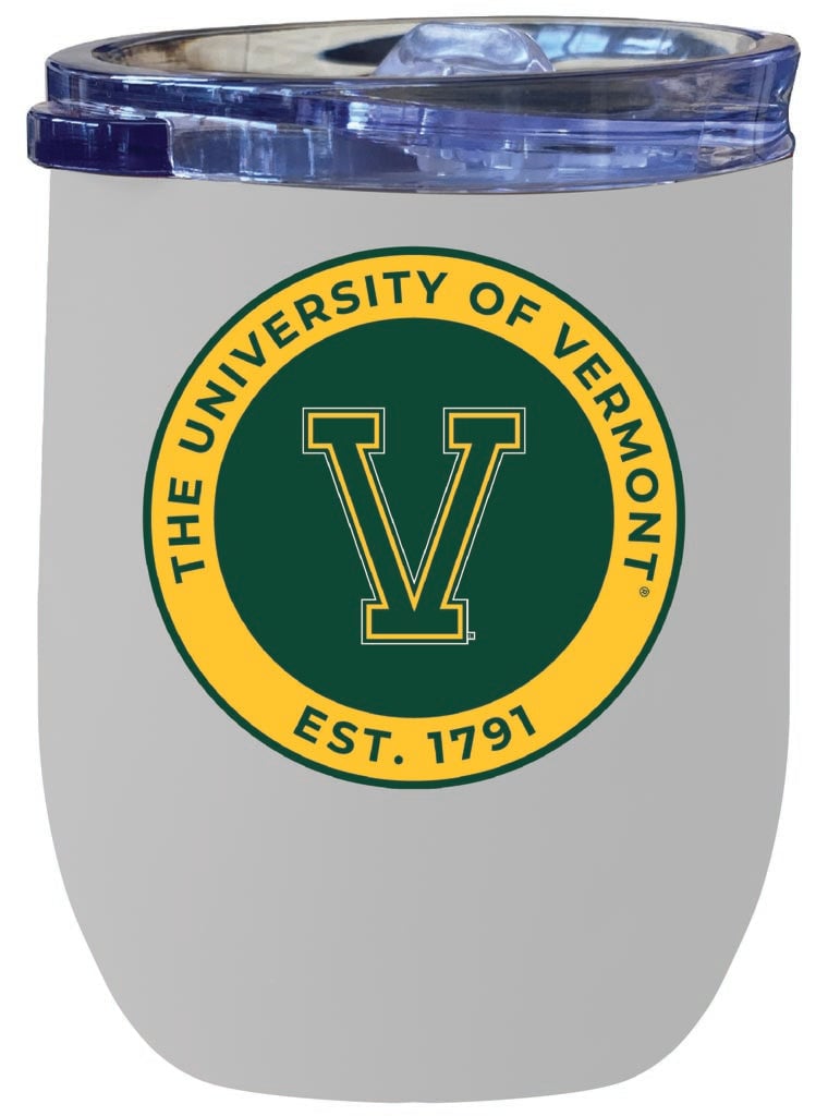 Vermont Catamounts 12 oz Insulated Wine Stainless Steel Tumbler Officially Licensed Collegiate Product Image 1