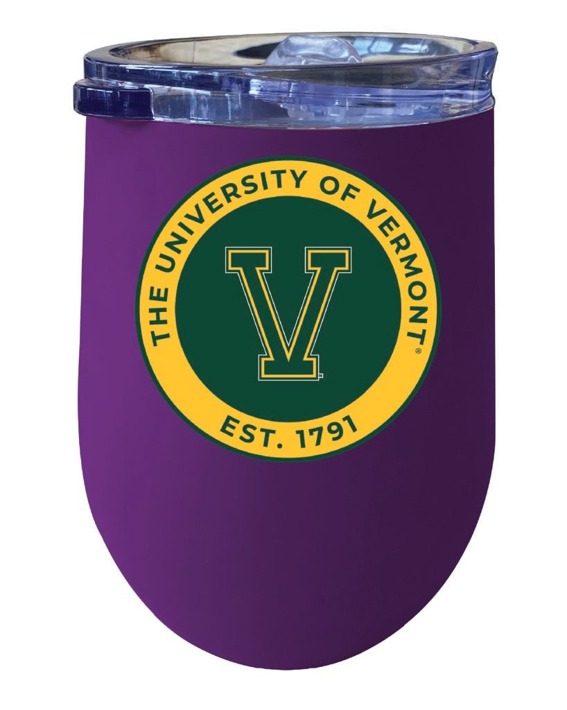 Vermont Catamounts 12 oz Insulated Wine Stainless Steel Tumbler Officially Licensed Collegiate Product Image 2