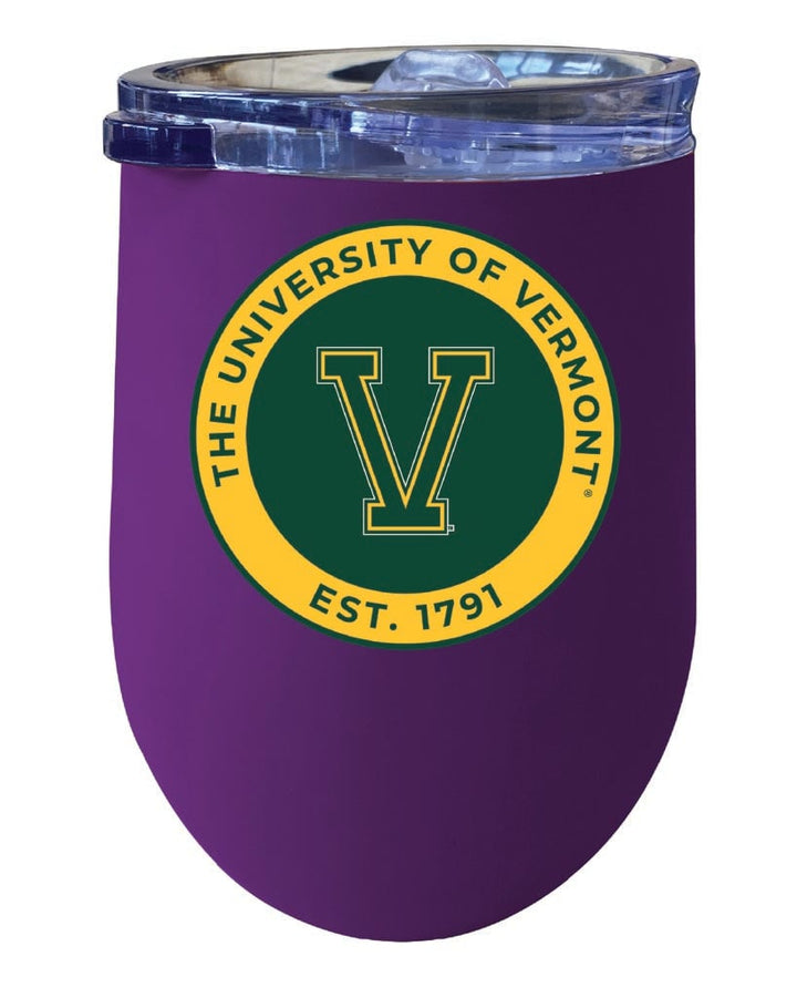 Vermont Catamounts 12 oz Insulated Wine Stainless Steel Tumbler Officially Licensed Collegiate Product Image 1