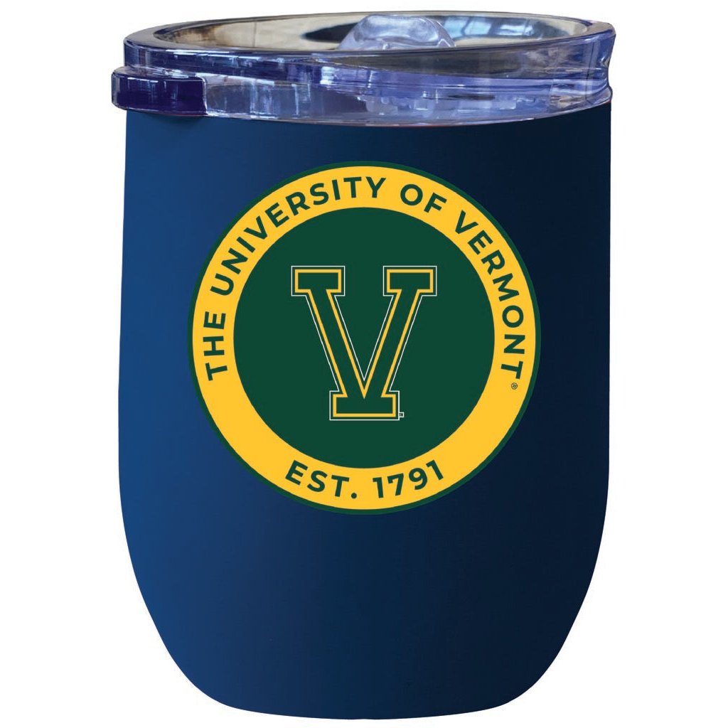 Vermont Catamounts 12 oz Insulated Wine Stainless Steel Tumbler Officially Licensed Collegiate Product Image 4