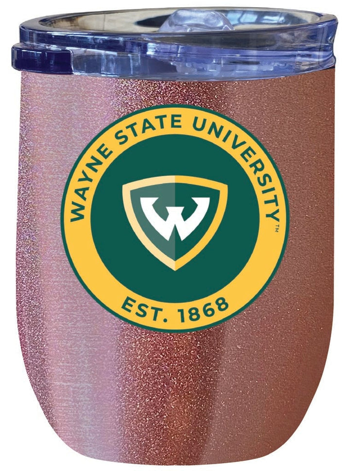 Wayne State 12 oz Insulated Wine Stainless Steel Tumbler Officially Licensed Collegiate Product Image 1