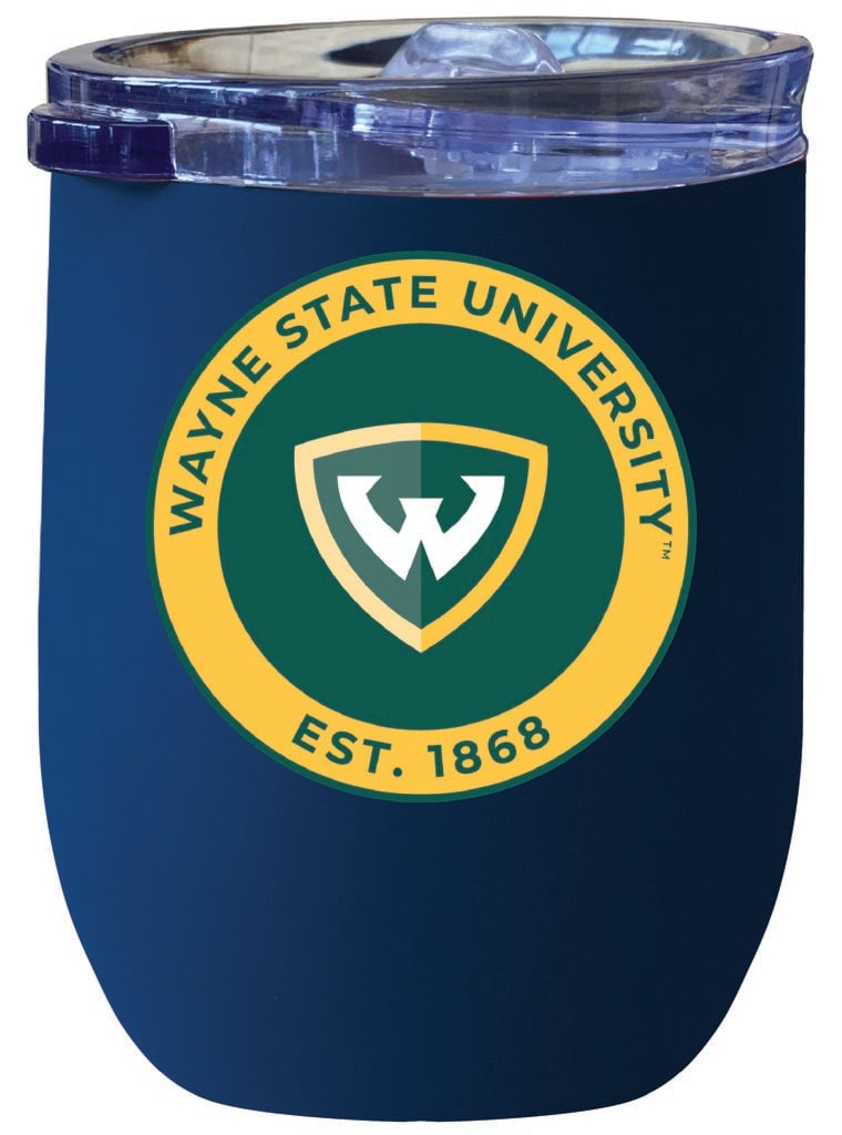 Wayne State 12 oz Insulated Wine Stainless Steel Tumbler Officially Licensed Collegiate Product Image 2