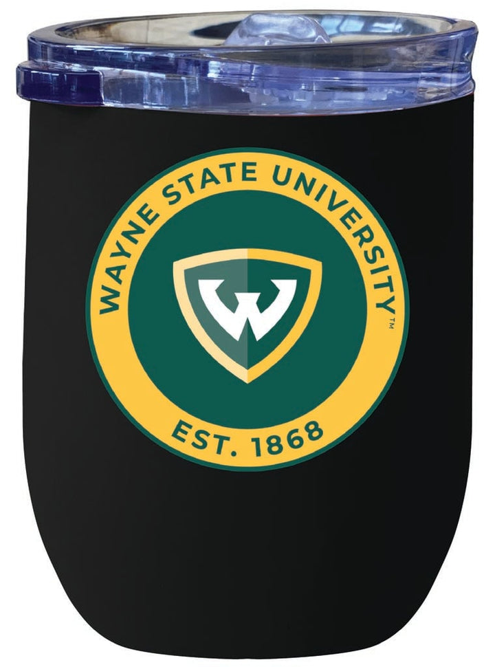 Wayne State 12 oz Insulated Wine Stainless Steel Tumbler Officially Licensed Collegiate Product Image 3